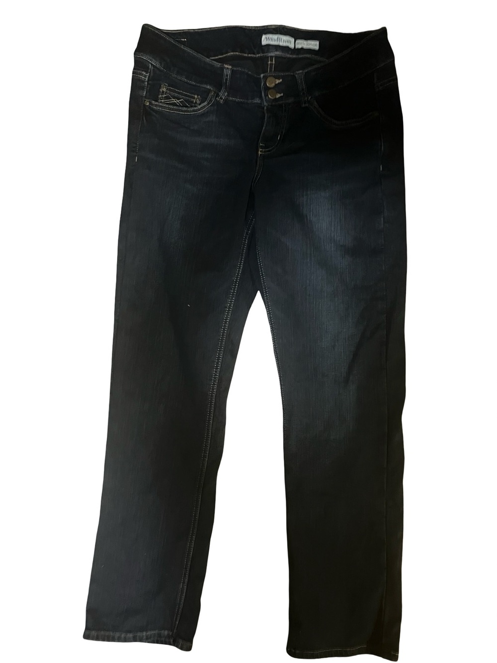 WindRiver lined medium washed women's 10/32 denim jeans curvy fit warm durable